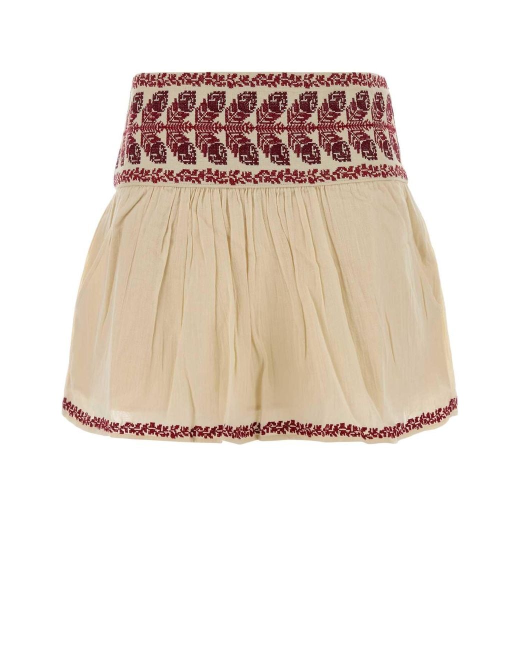 Isabel Marant Natural Cotton Picadilia Mini Skirt