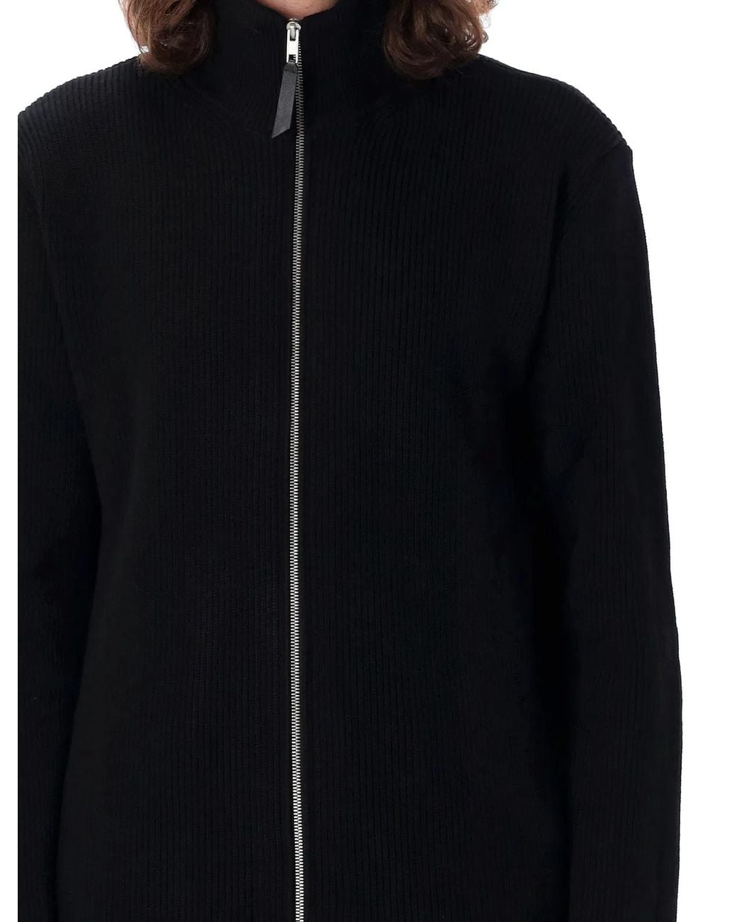 Maison Margiela Black Cardigan Con Zip for men