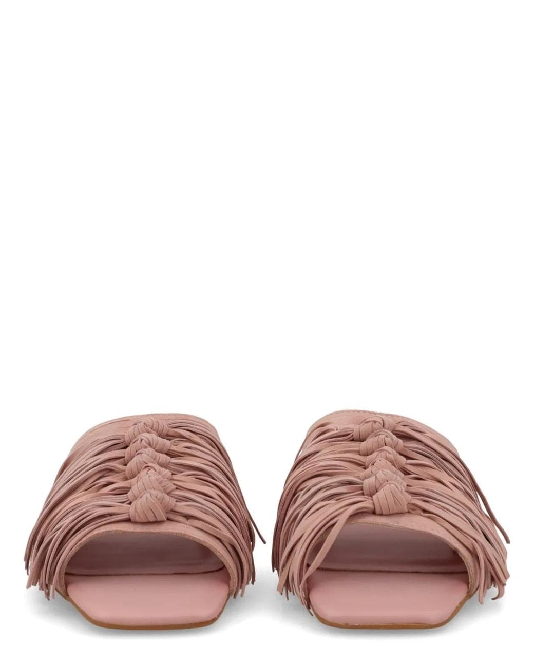Ash Pink Textured Flats