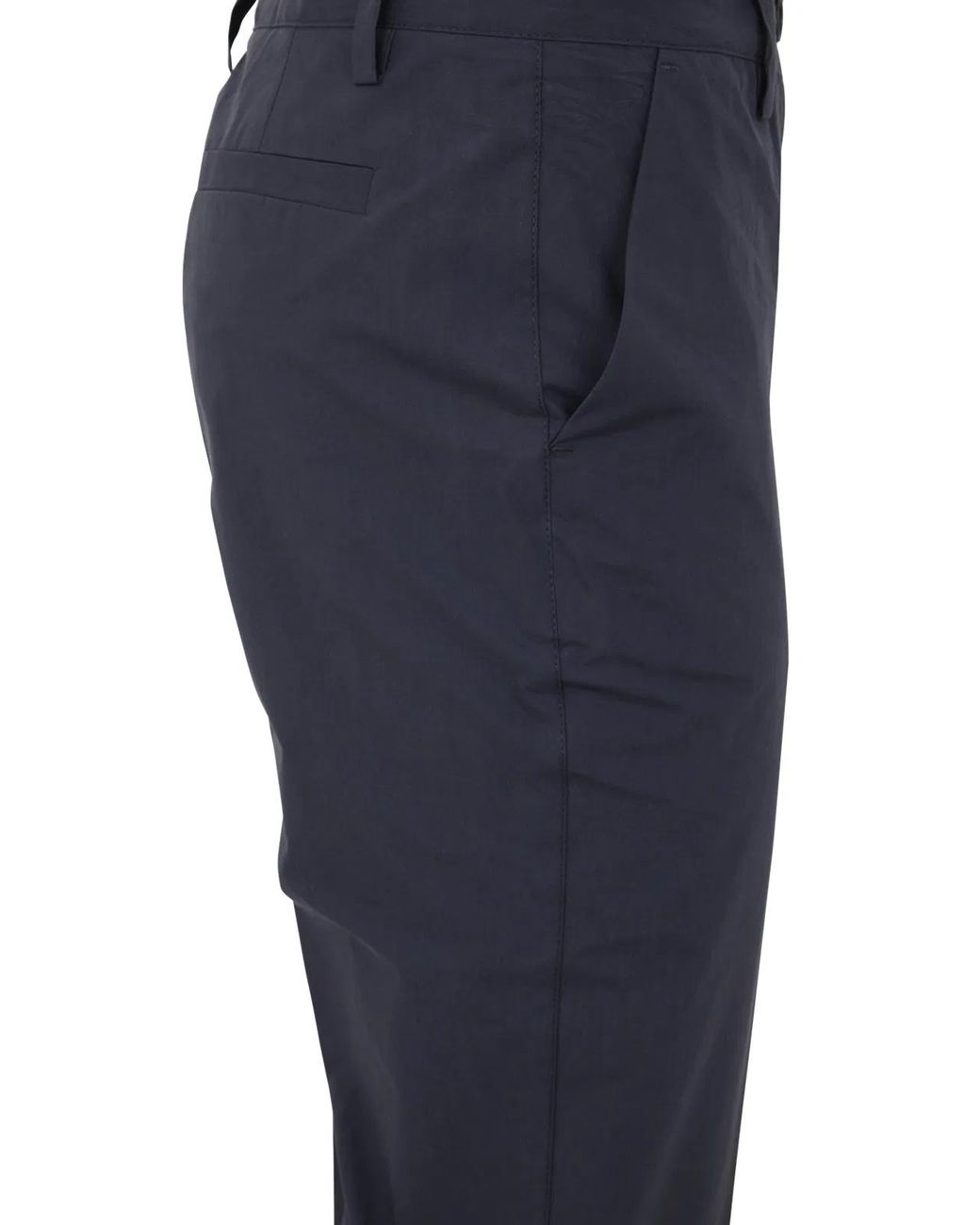 P.A.R.O.S.H. Blue Plain Cotton Trousers