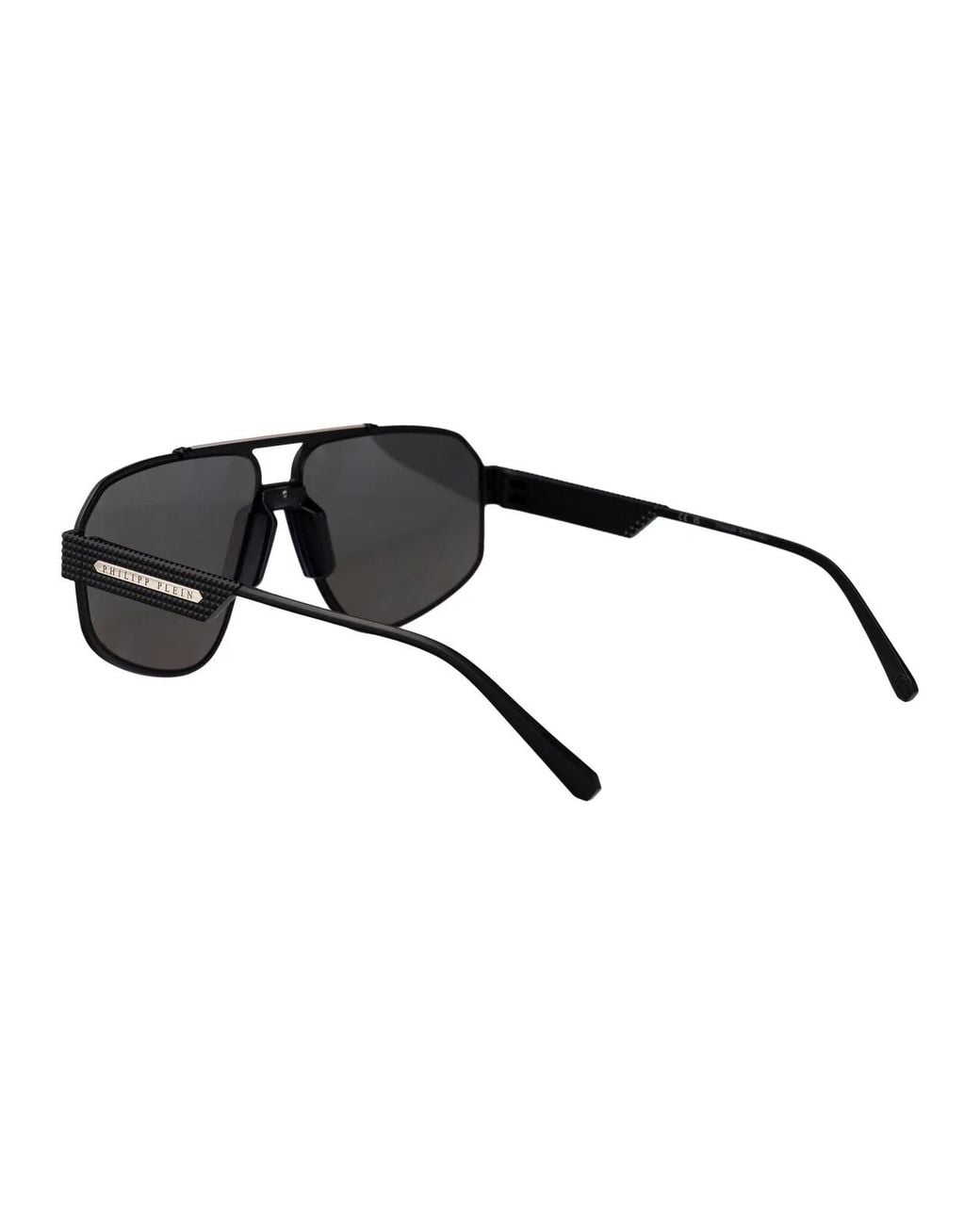 Philipp Plein Gray Matte Titanium Sunglasses
