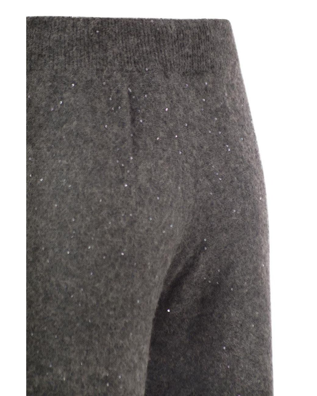 Fabiana Filippi Gray Knitted Trousers