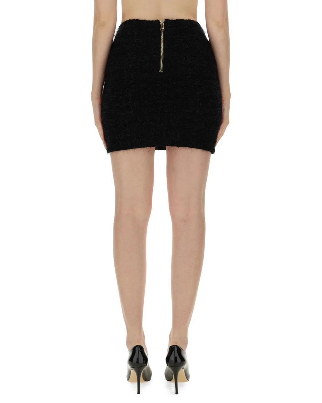 Balmain Black Skirt