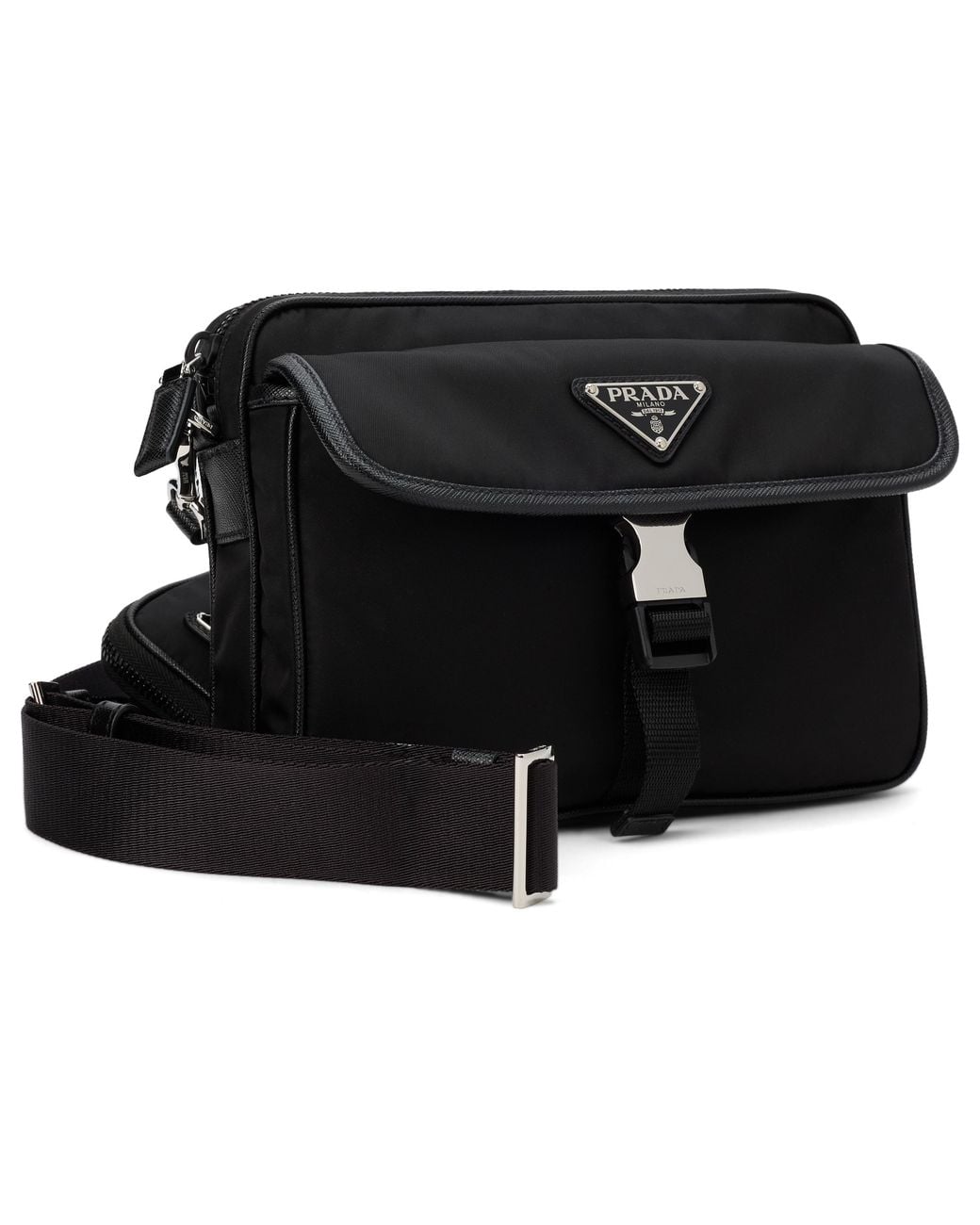 Prada Black Shoulder Bag Re-Nylon for men