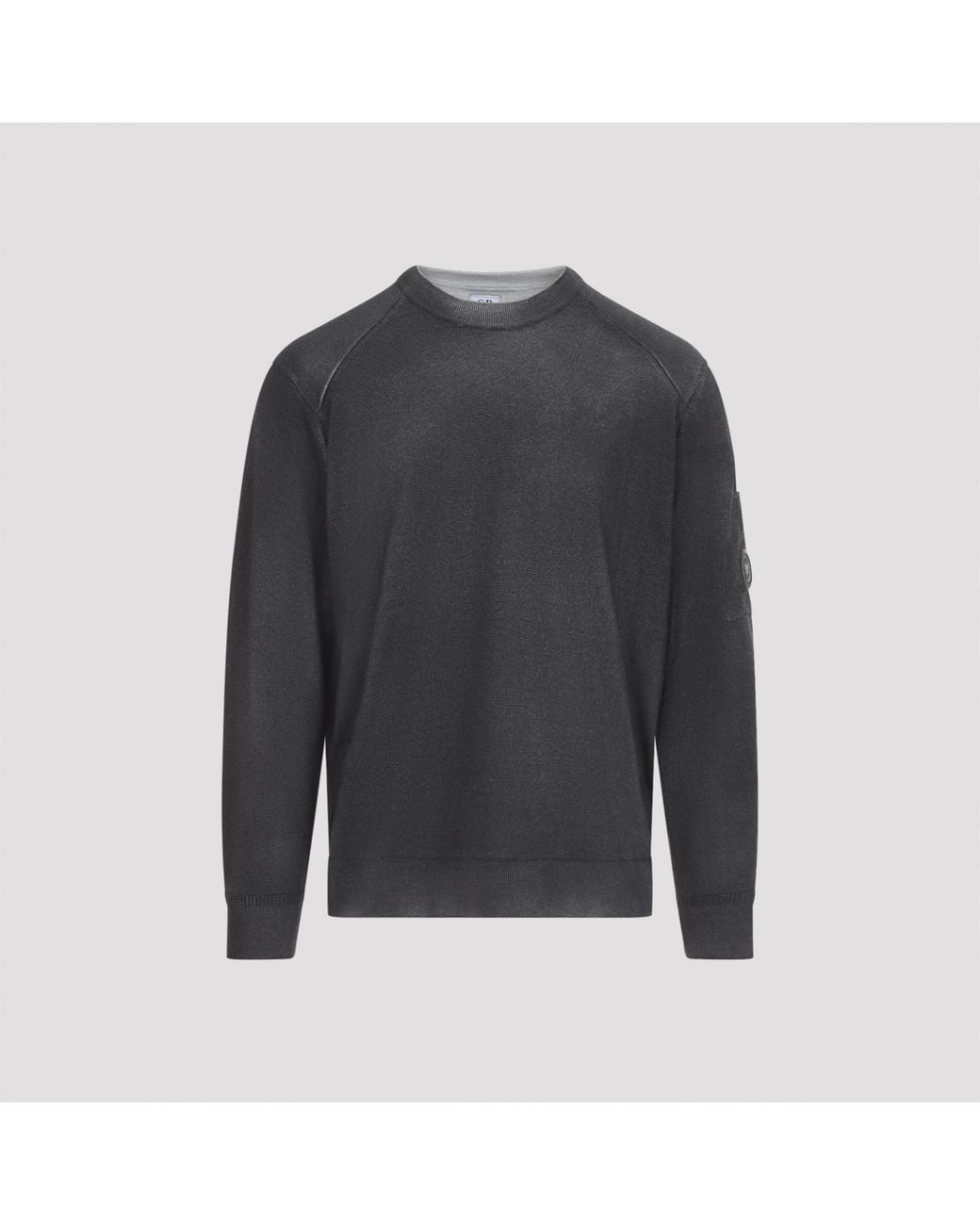 C P Company Gray C.P.Company Re Merino Wool Re-Colour Crewneck for men