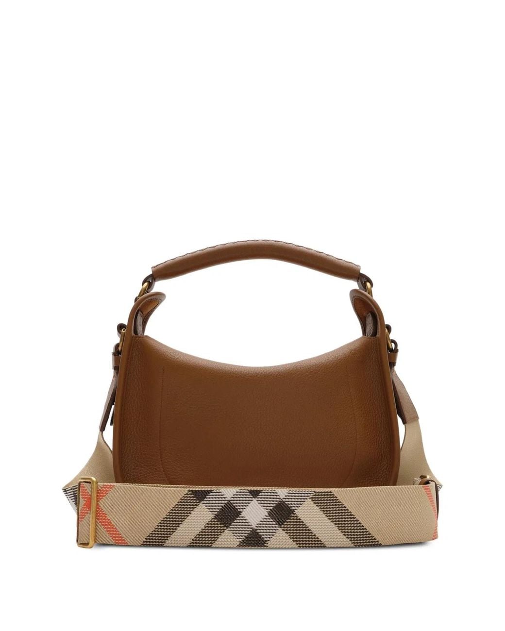 Burberry Brown Small B Clip Messenger Bag