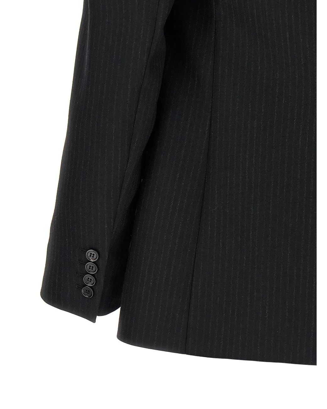 Saint Laurent Black Wool Blazer Clothing for men
