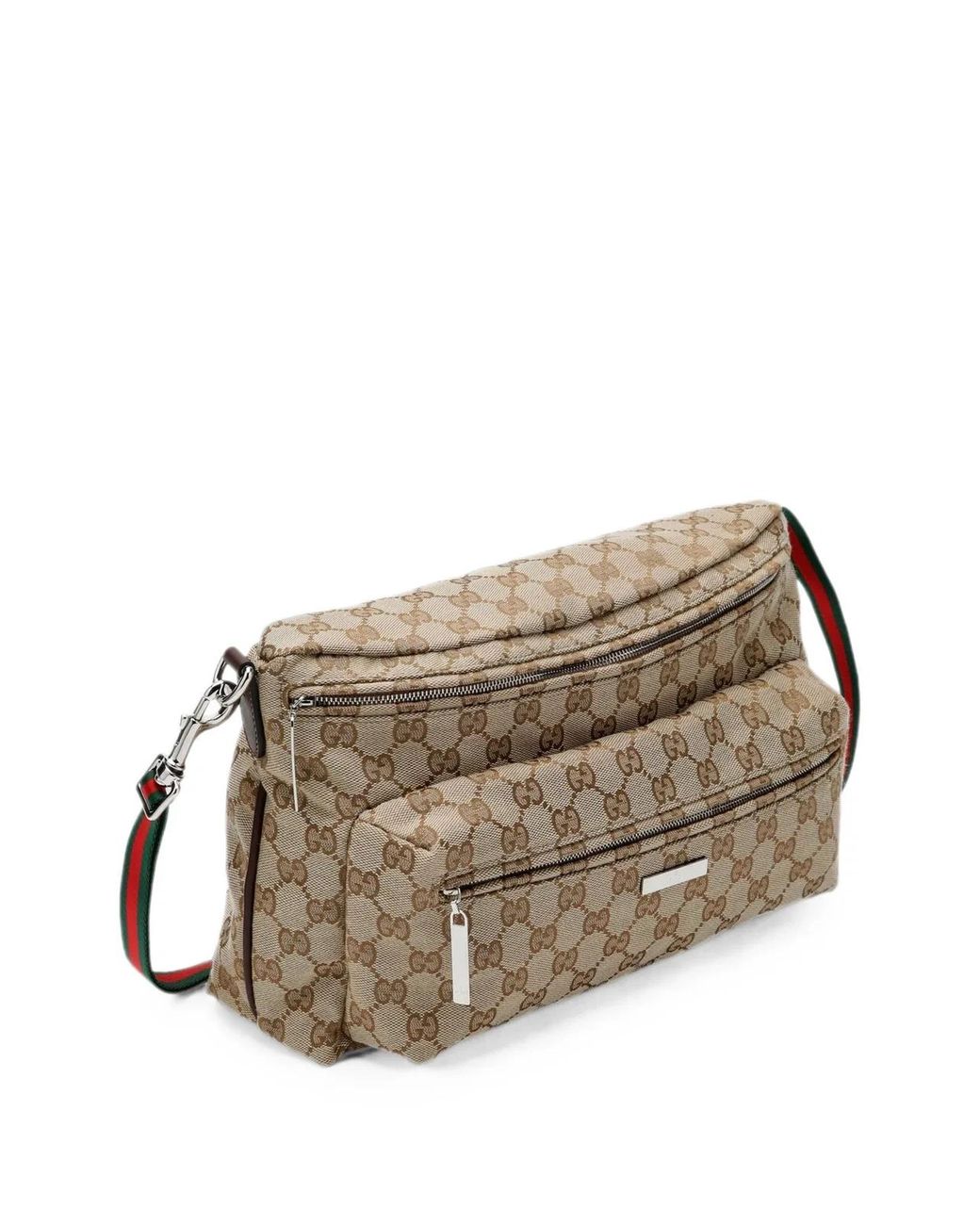 Gucci Gray Shoulder Bag With Monogram