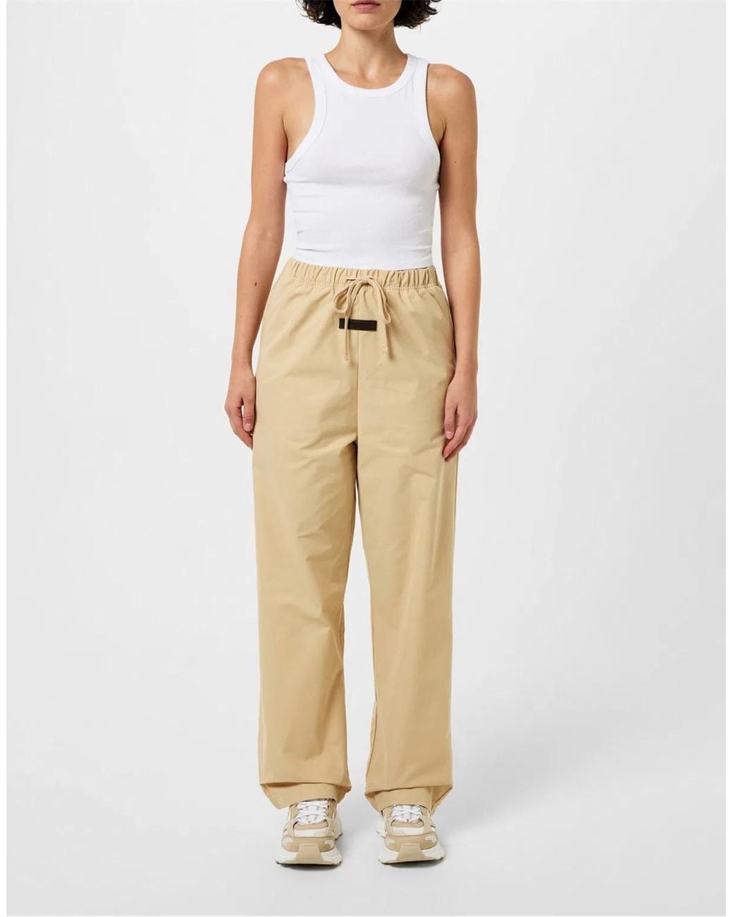 Fear Of God Natural Essentials Logo Relaxed Trousers