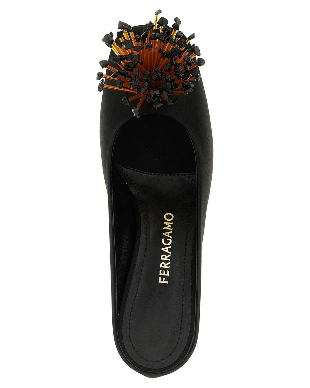 Ferragamo Black 'Safi' Mules