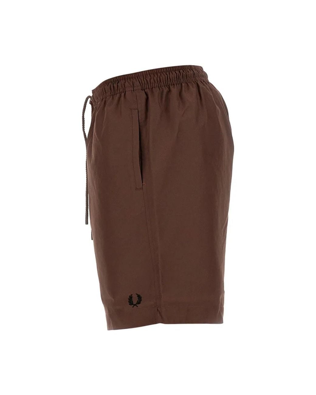 Fred Perry Brown Swimsuit for men