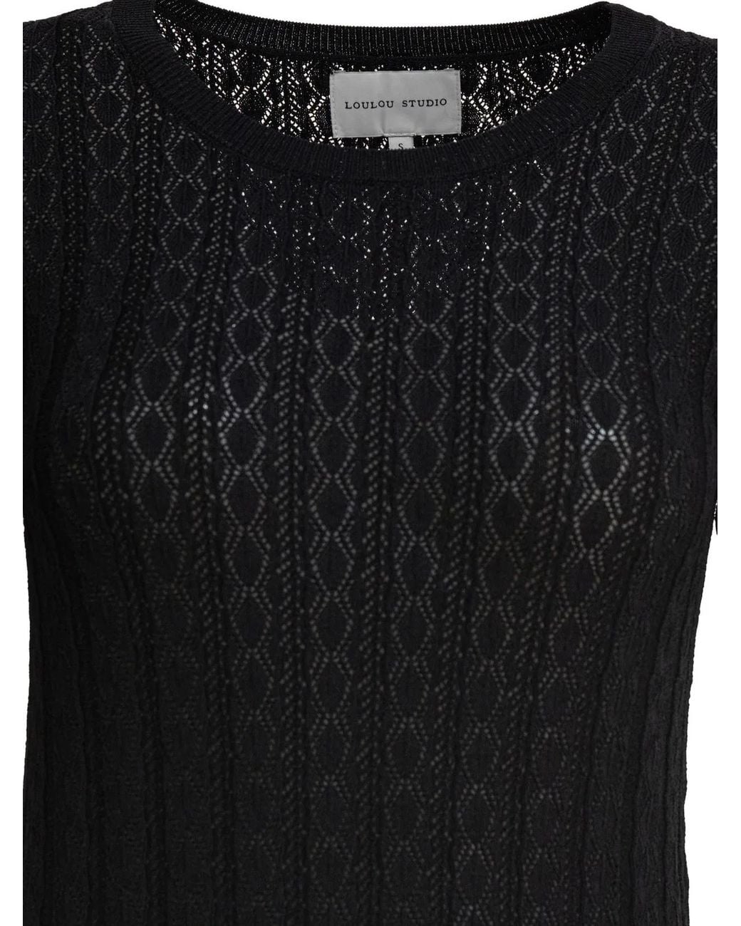 Loulou de Saison Black Elastane Dress