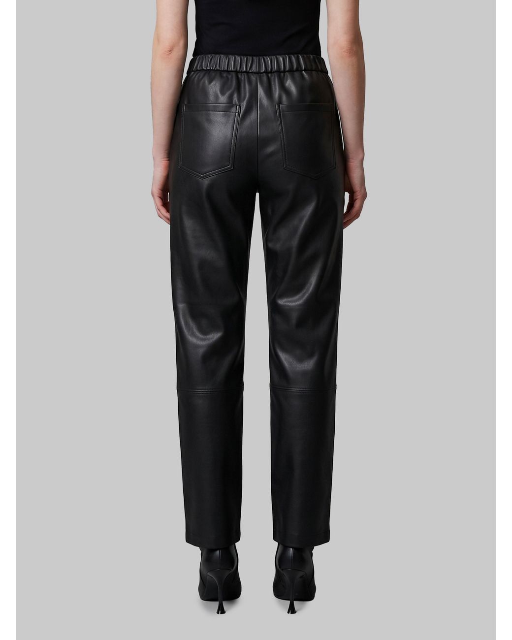 PARIENTE Black Sarah Leather Pants
