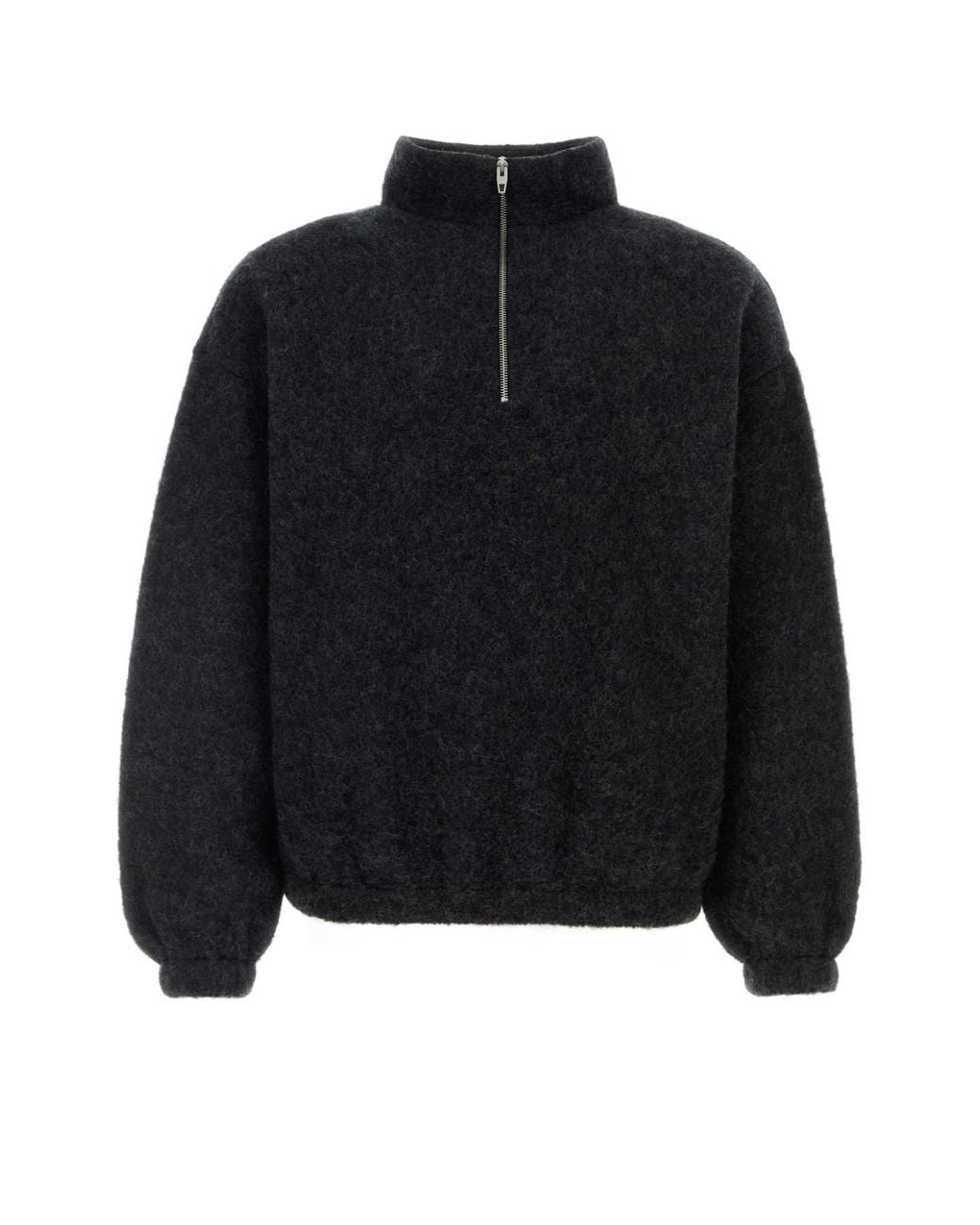 Jil Sander Black Sweatshirt Hn Ls Emb for men