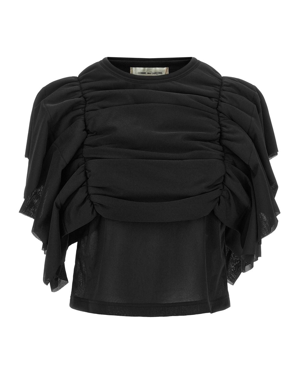 Comme des Garçons Black Ruffle Top
