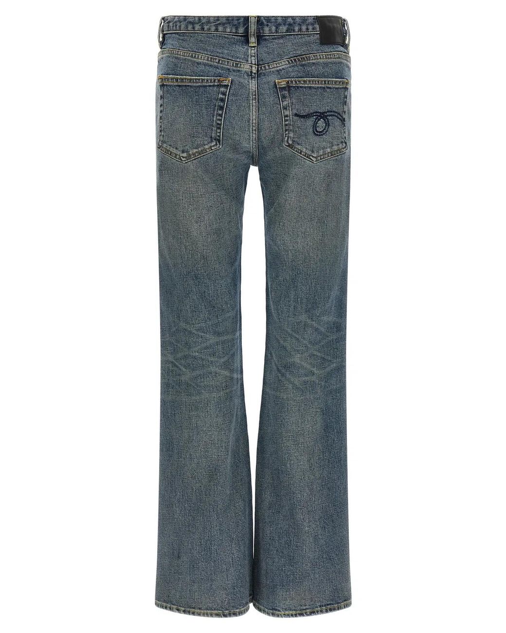 R13 Blue 'Boy Flare' Jeans