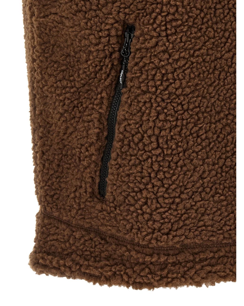 Gramicci Brown 'Sherpa' Reversible Vest for men