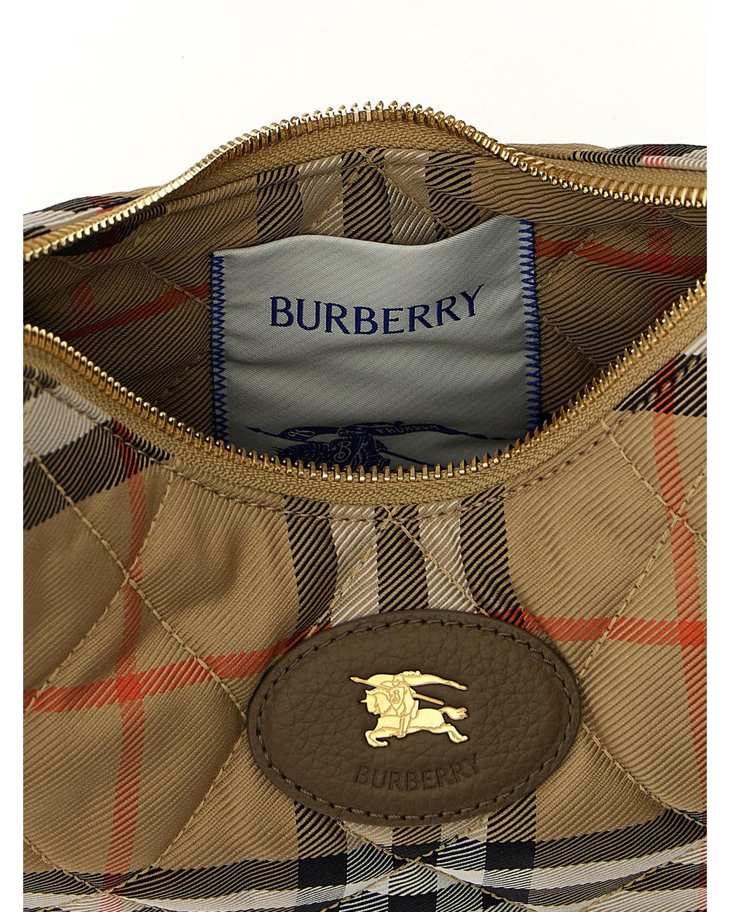 Burberry Natural 'Horseshoe' Crossbody Bag