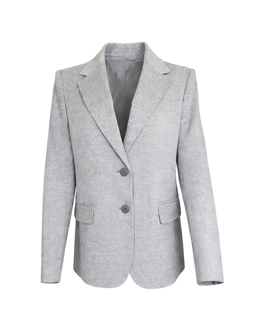 Max Mara Gray Light Virgin Wool Jacket