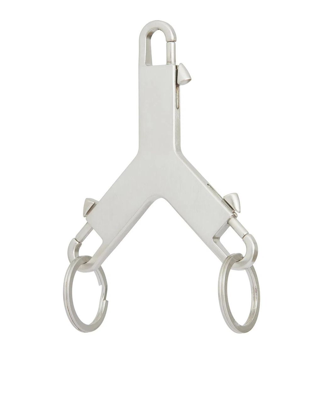 Rick Owens White Porta Chiavi Cerberus for men