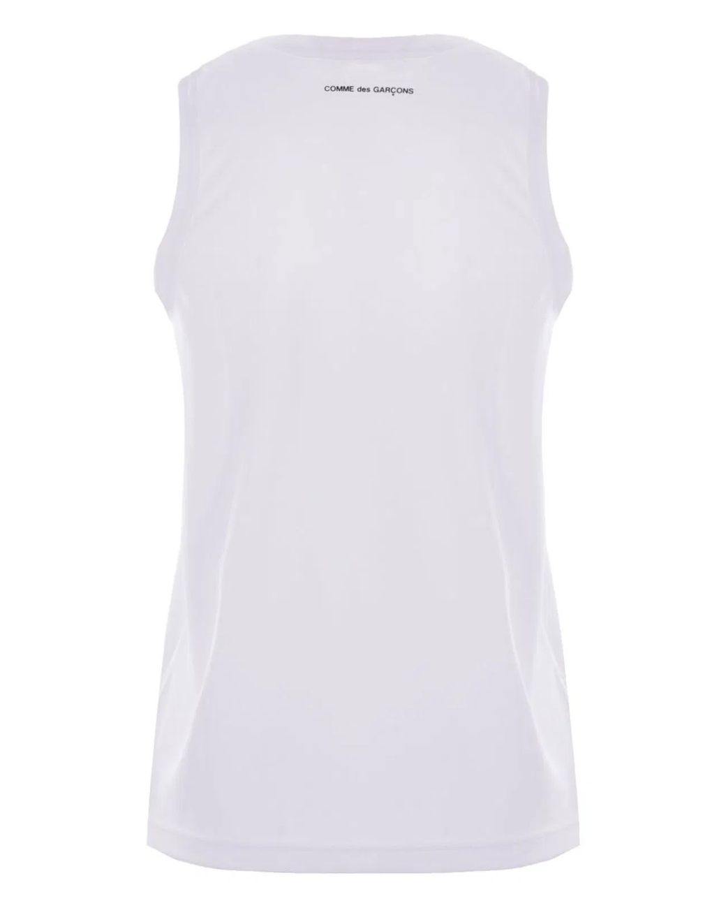 Comme des Garçons White Logo Jersey Tank Top