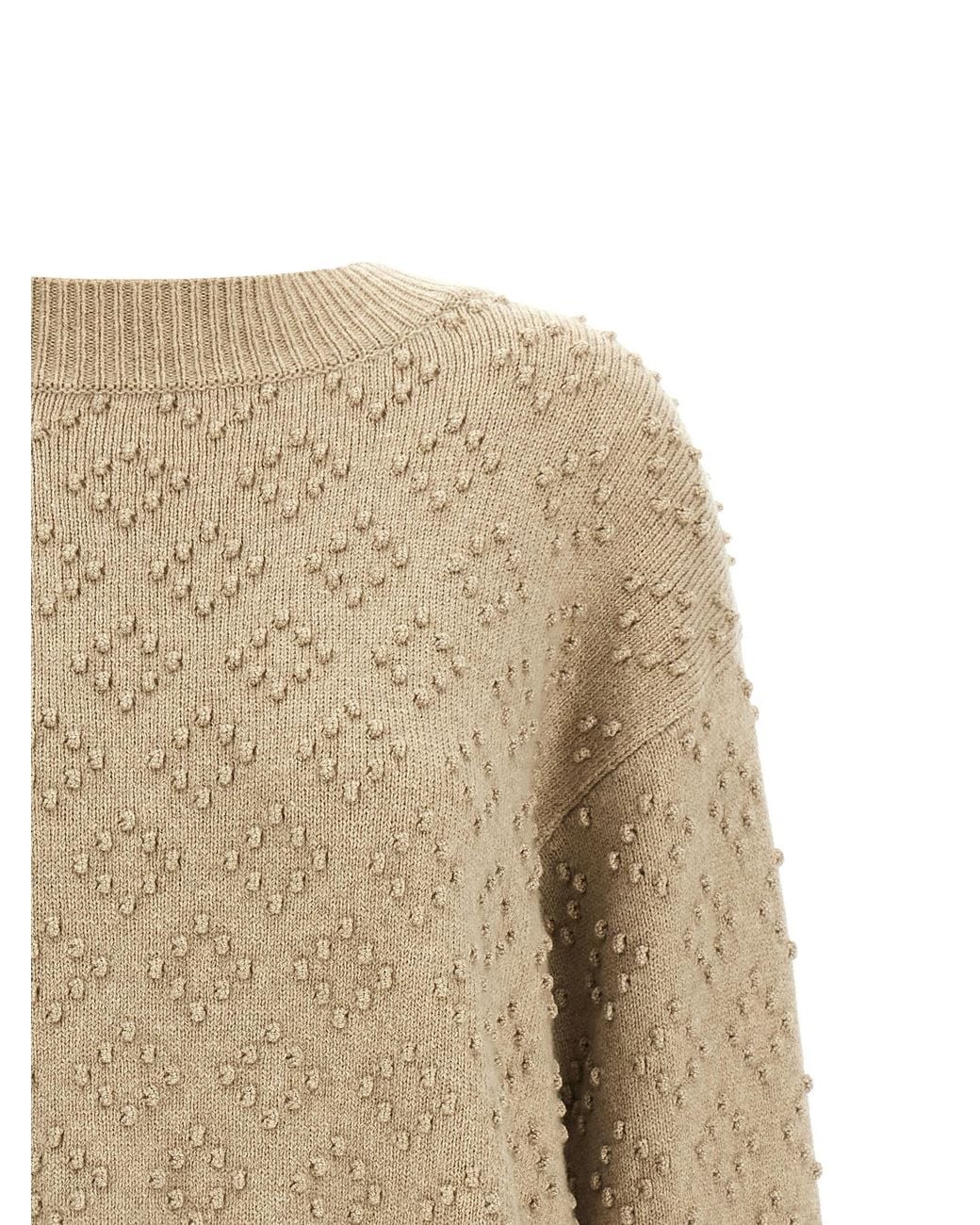 Agnona Natural Embossed Sweater