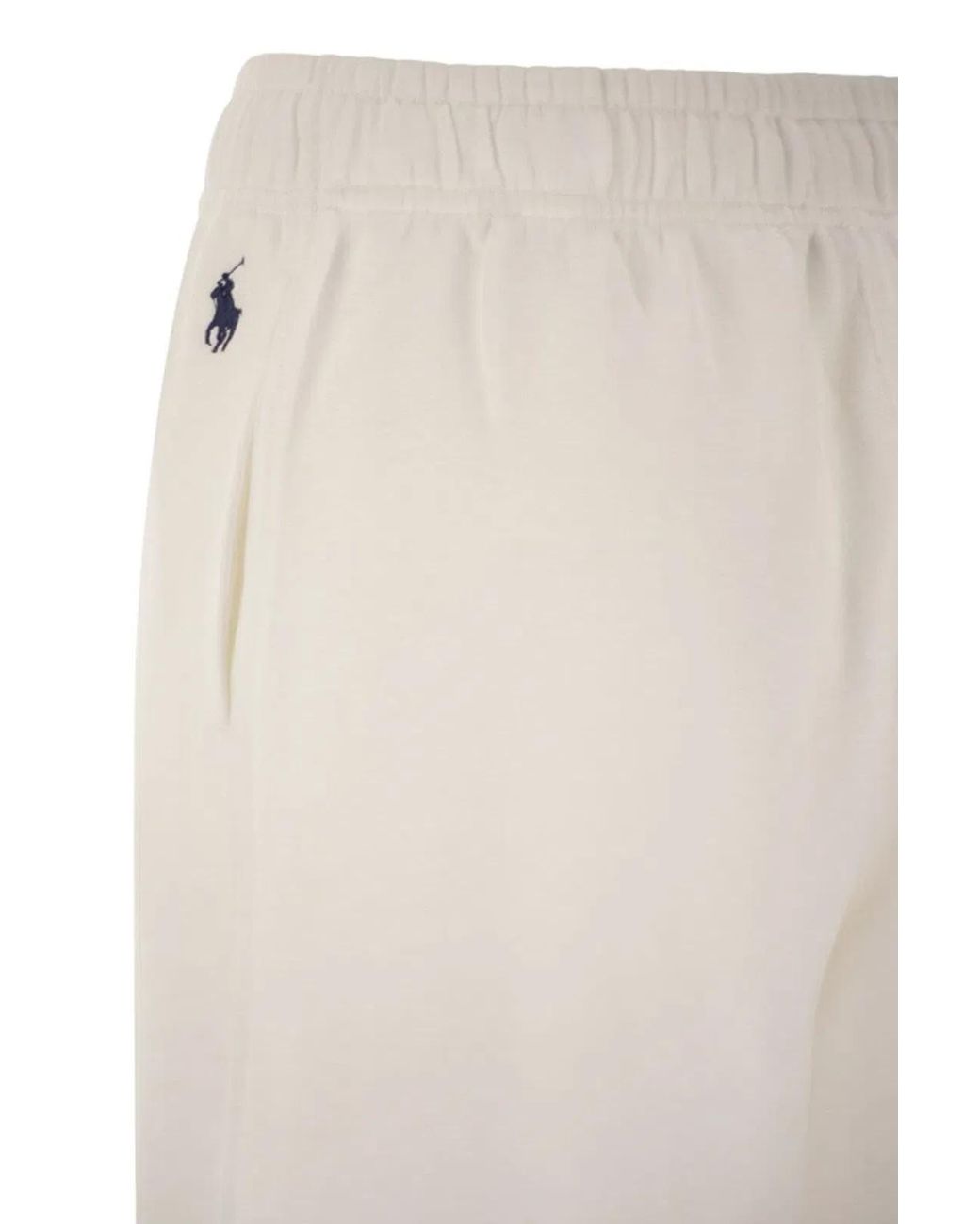 Polo Ralph Lauren White Jogging Trousers With Drawstring