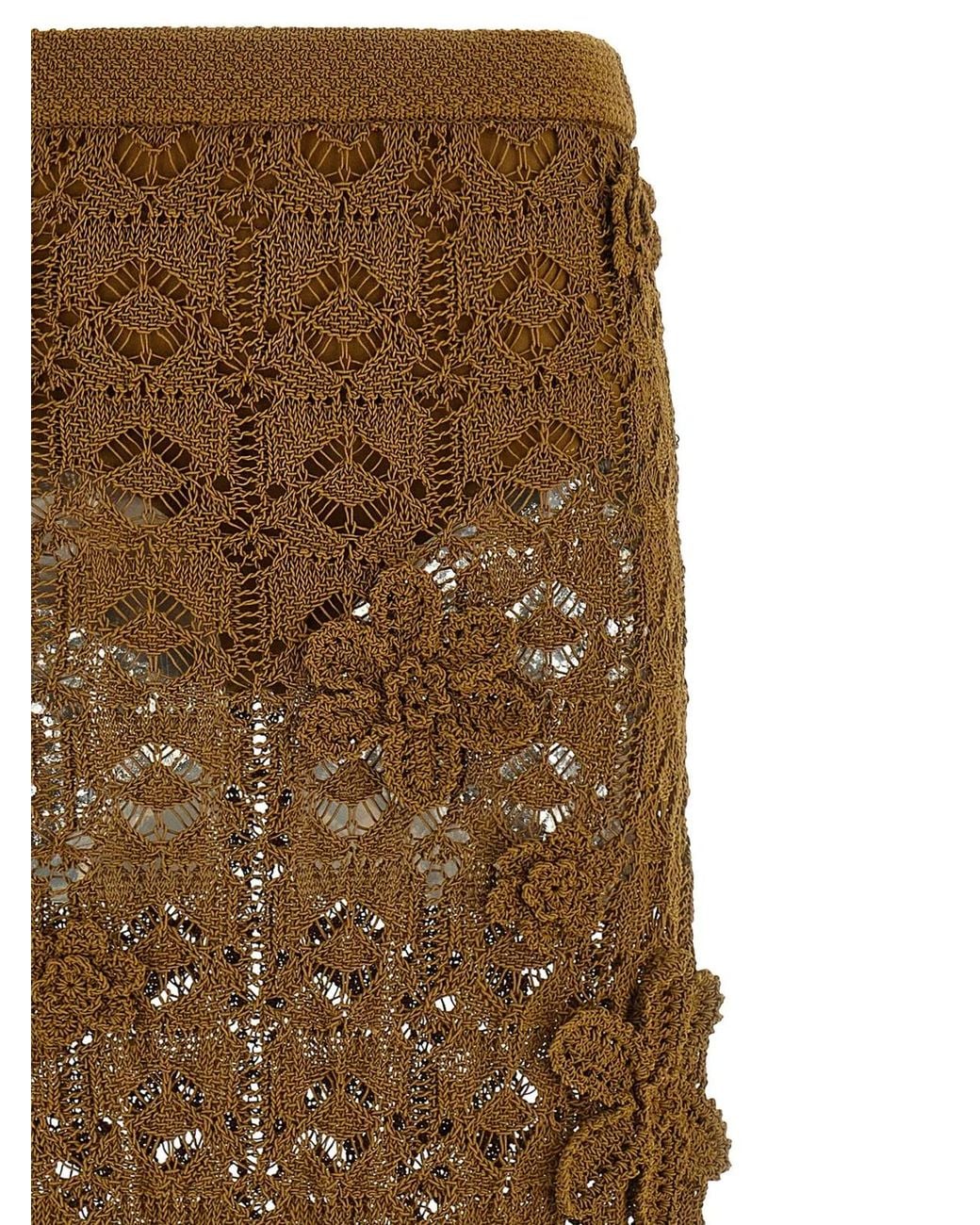 Pinko Brown 'Anthemis' Skirt