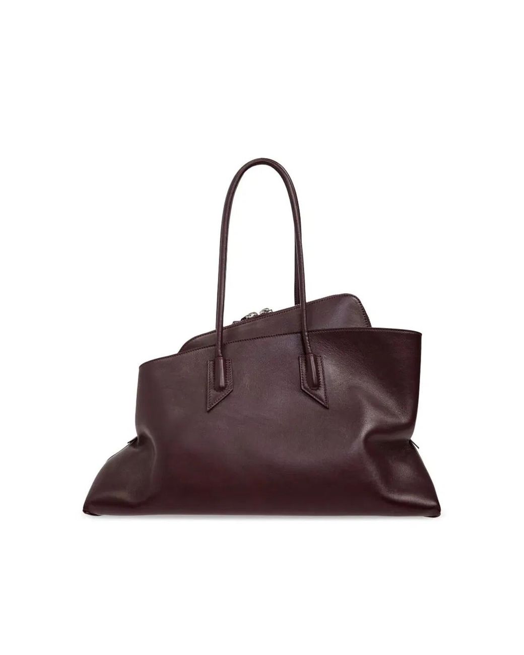 The Attico Purple La Passeggiata Medium Top Handle Bag
