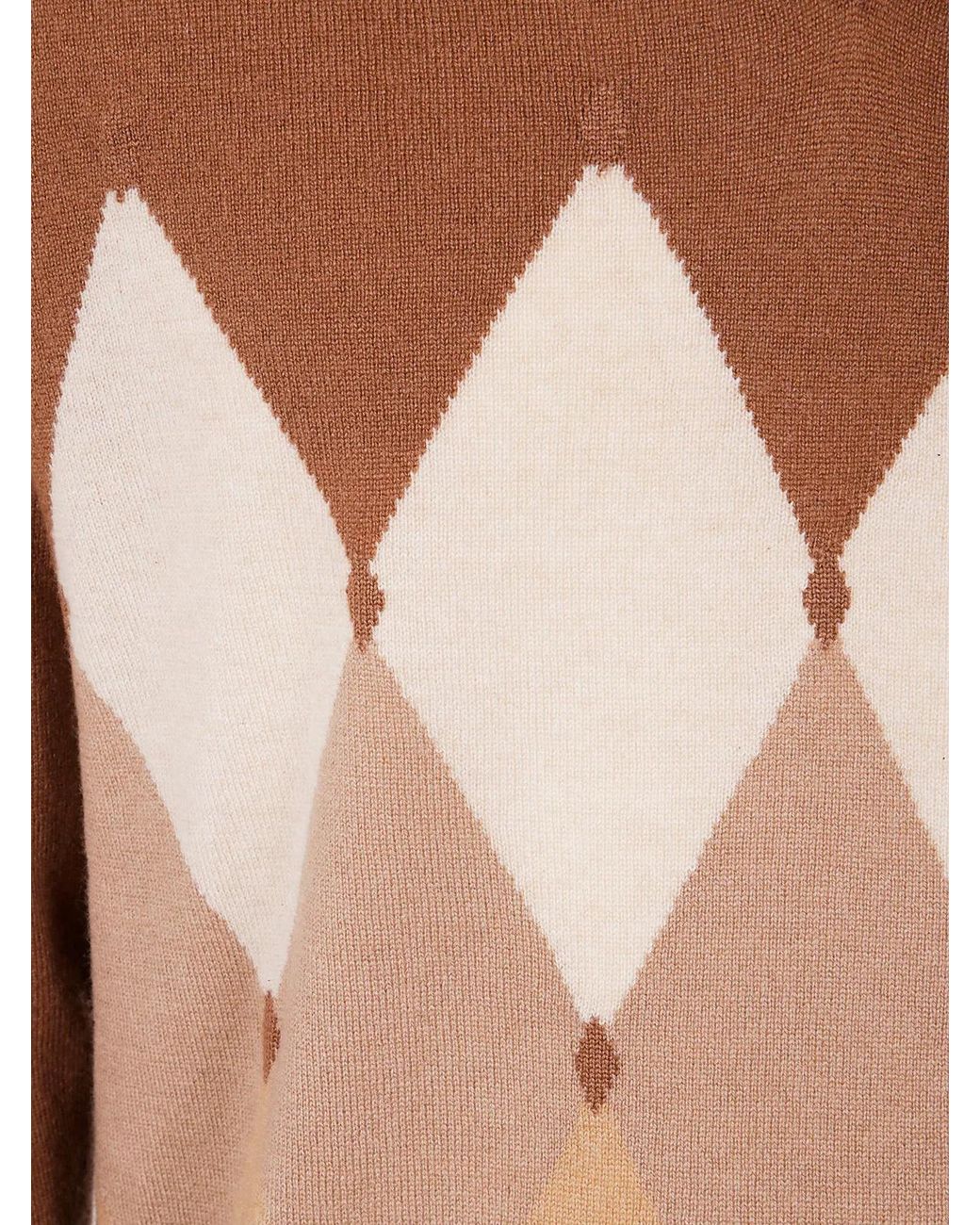 Ballantyne Brown V Neck Pullover for men