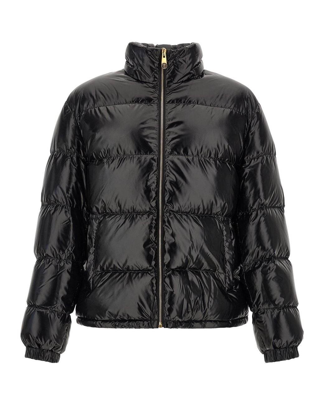 Versace Black 'Barocco' Down Jacket for men