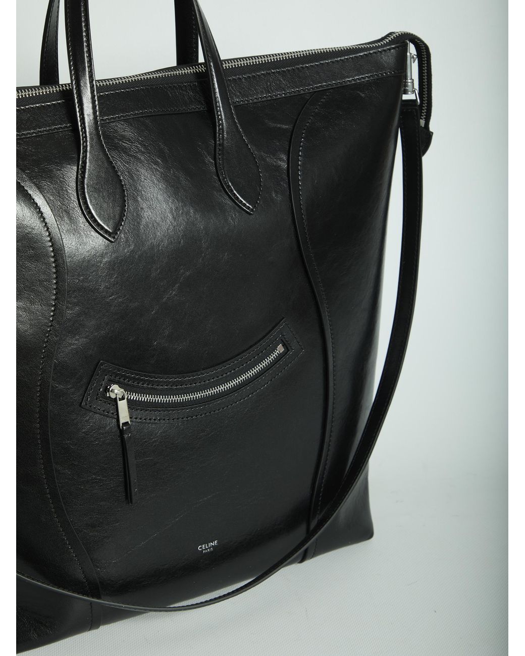 Céline Black Medium Cabas Vertical