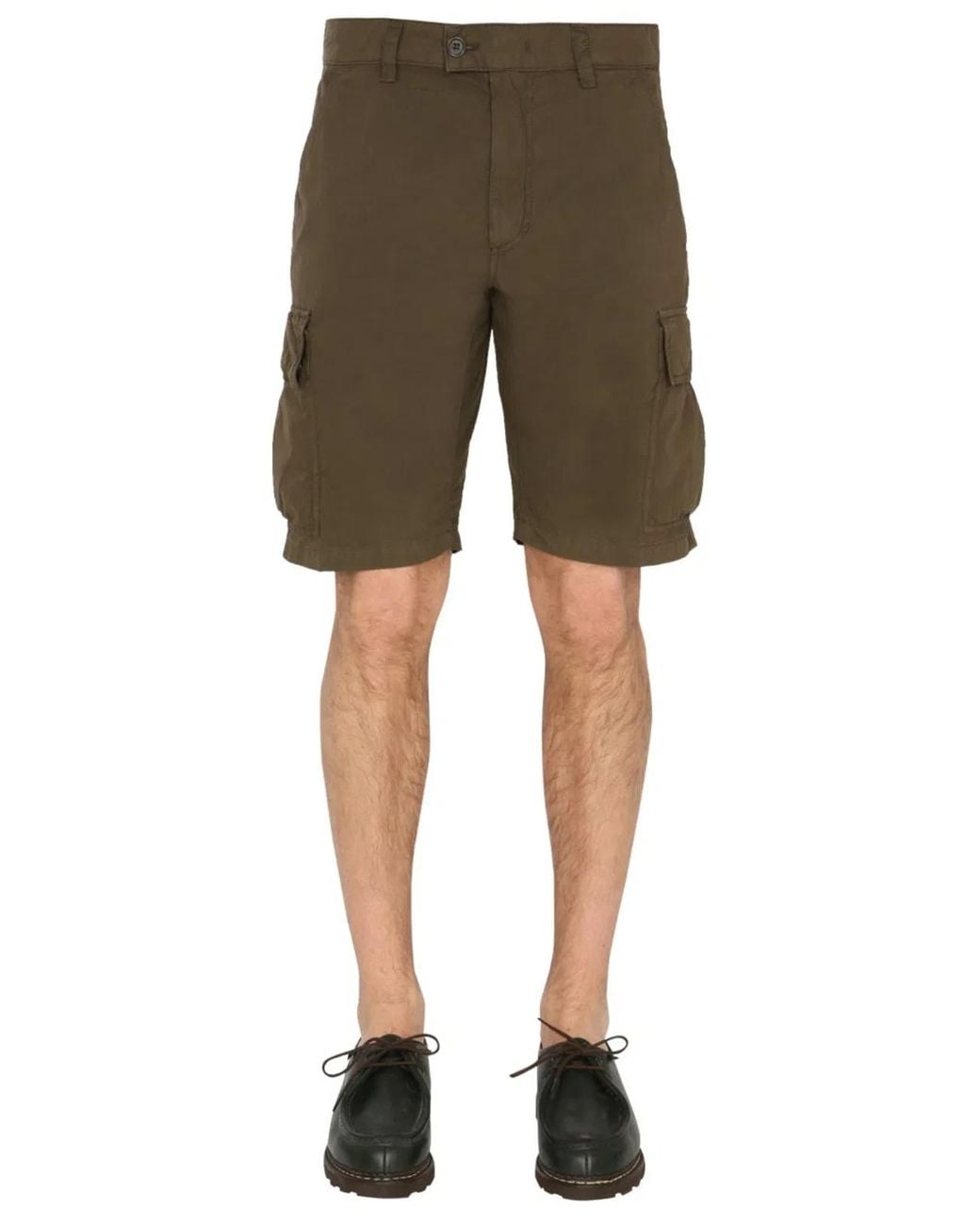 Aspesi Green Cargo Shorts for men