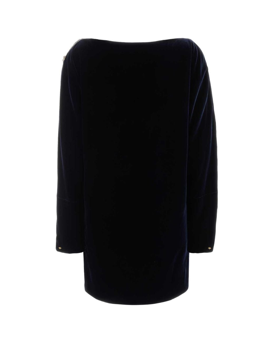 Versace Black Versatile Velvet Midi Dress For