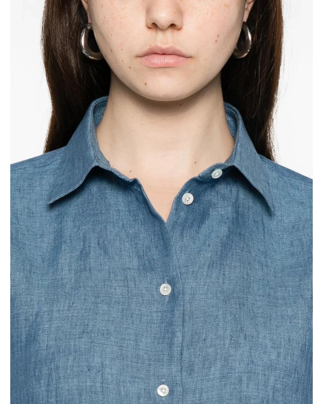 Rohe Blue Classic Chambray Shirt
