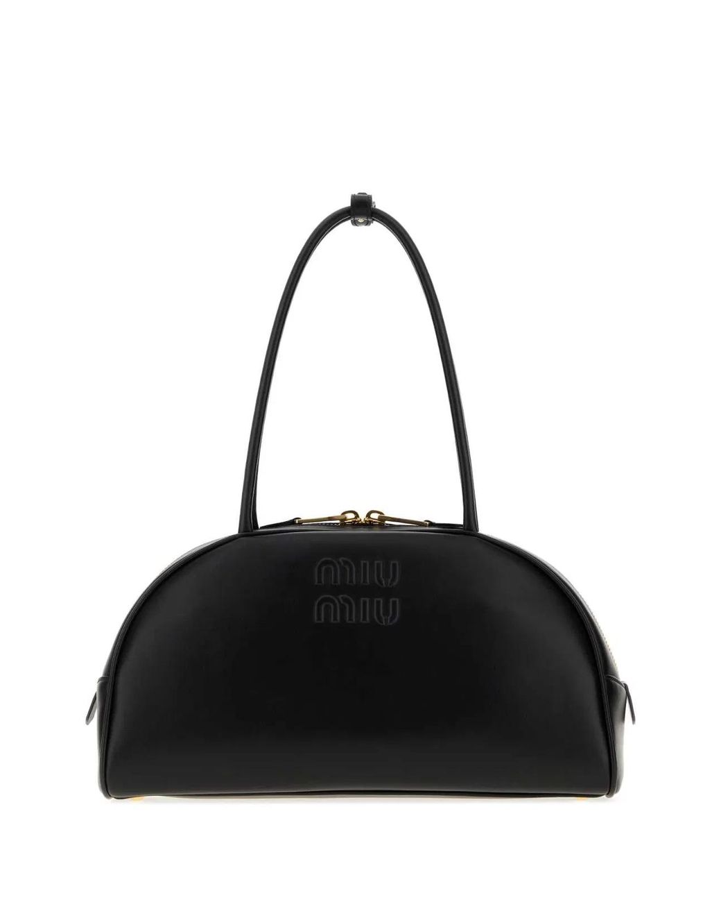 Miu Miu Black Leather Shoulder Bag