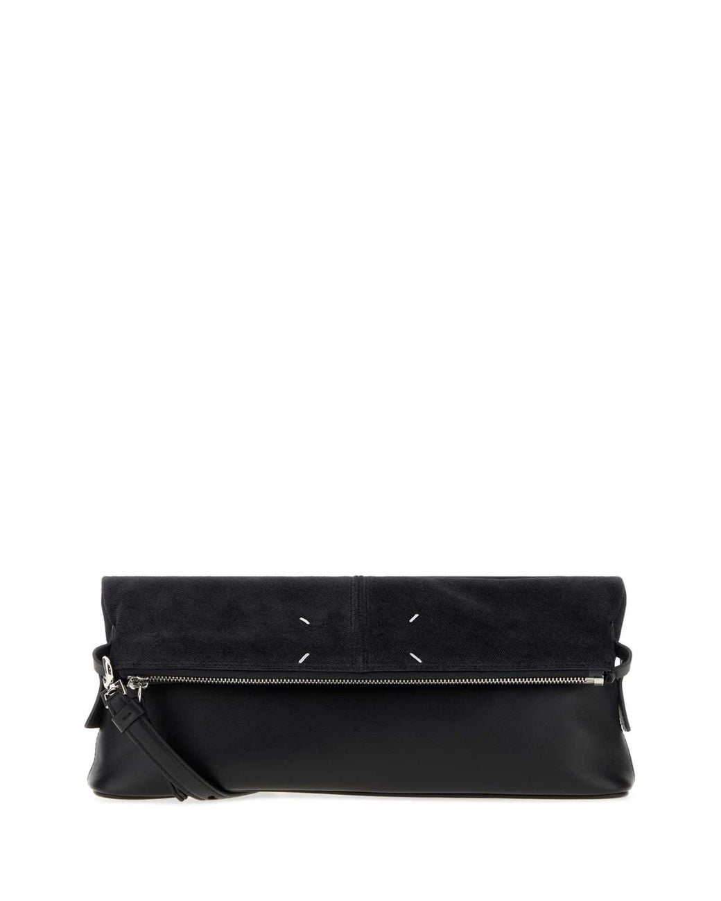 Maison Margiela Black Leather 5Ac Clutch