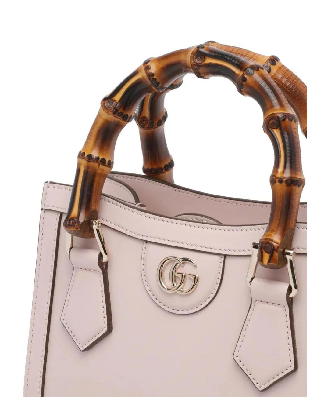 Gucci Pink Small Diana Leather Handbag
