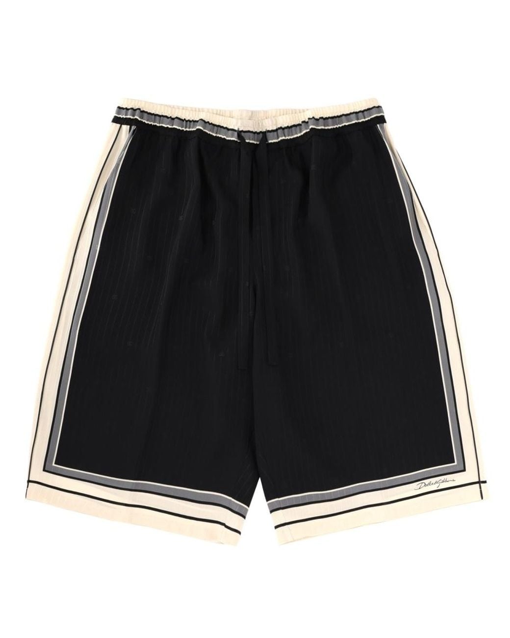 Dolce & Gabbana Black Dolce & Gabbana Drawstring Shorts for men