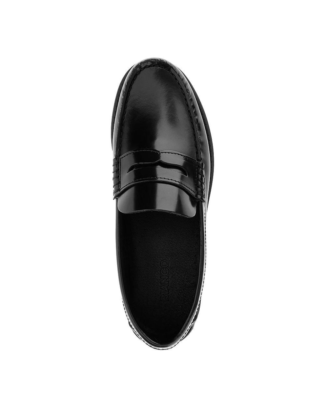 BIANCO LEVRIN Black Biagreg Leather Loafers for men