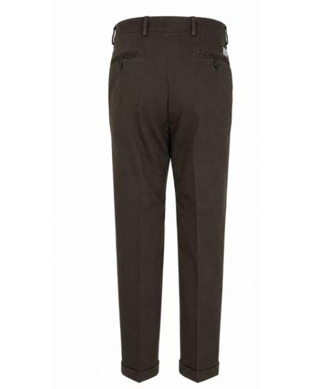 Manuel Ritz Black Cotton Elastane Trousers for men