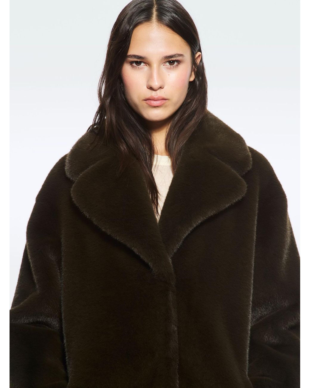 Stand Studio Black Camille Cocoon Coat
