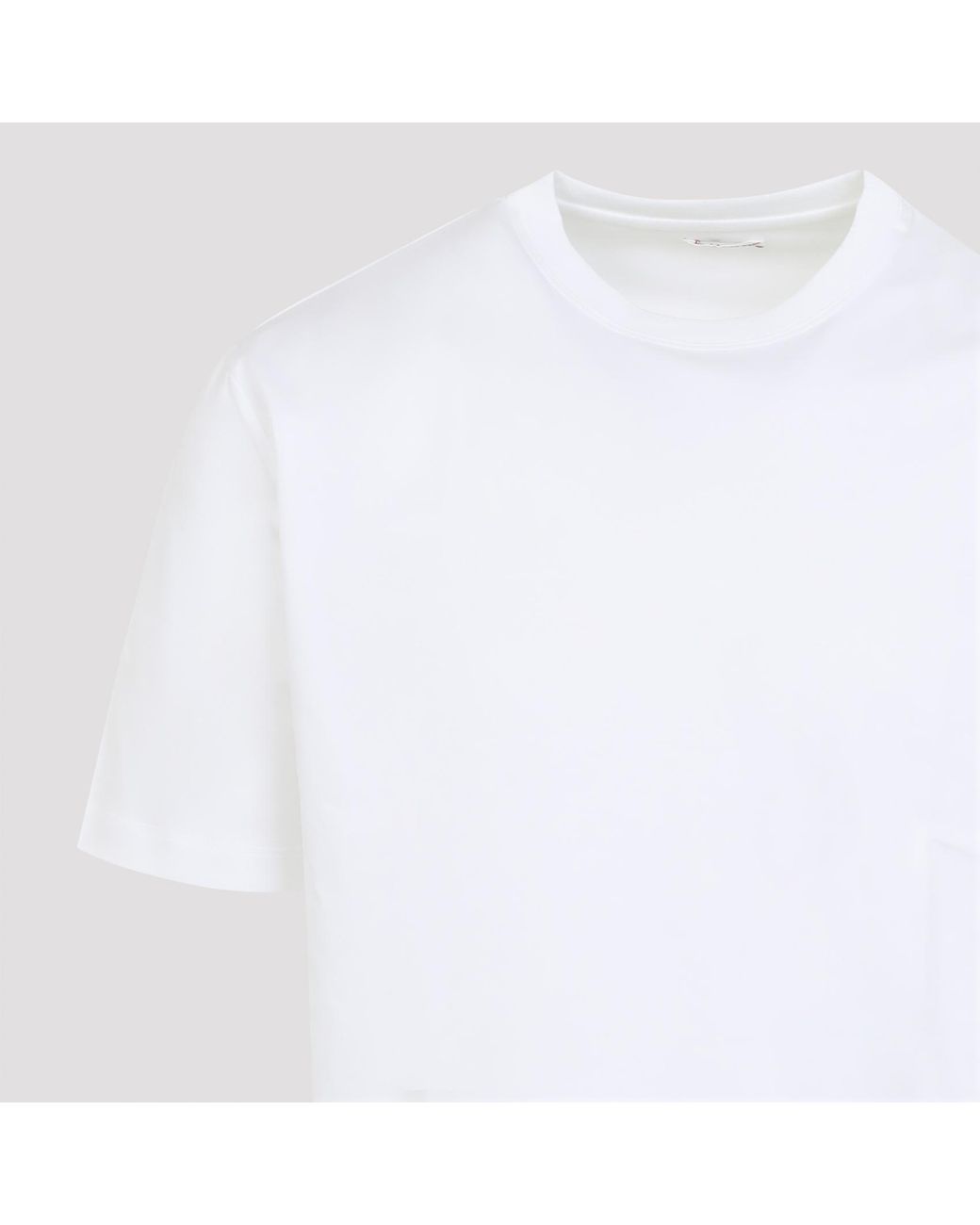 Kiton White Cotton T-Shirt for men