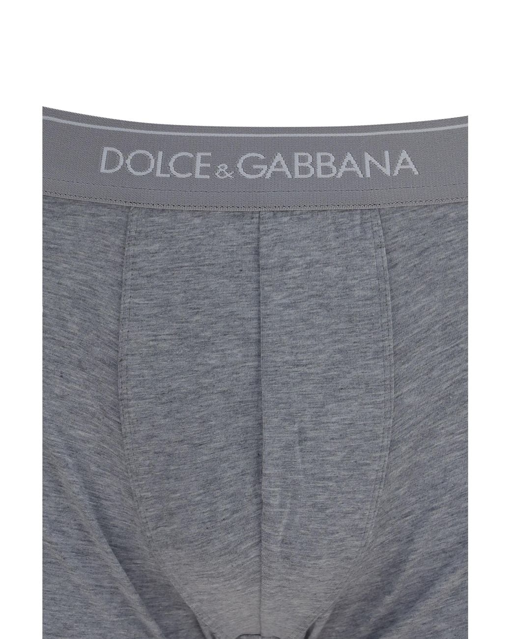 Dolce & Gabbana Gray Dolce & Gabbana Two-Pack Stretch Cotton Boxer Briefs for men