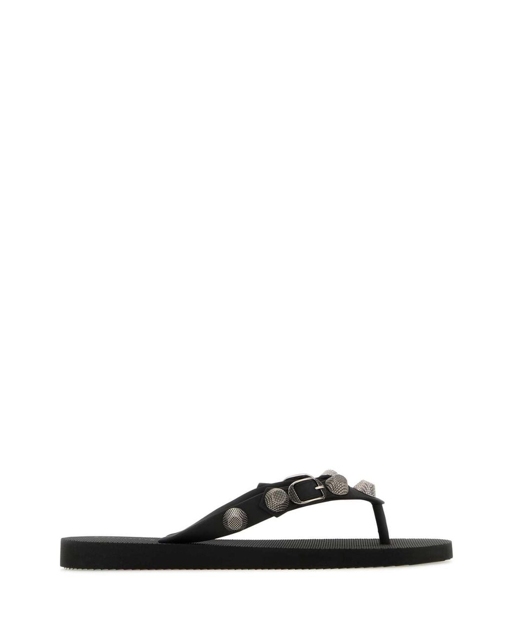 Balenciaga Black Cagole Thong