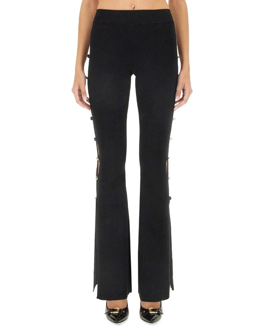 Versace Jeans Couture Black Cut Out Pants