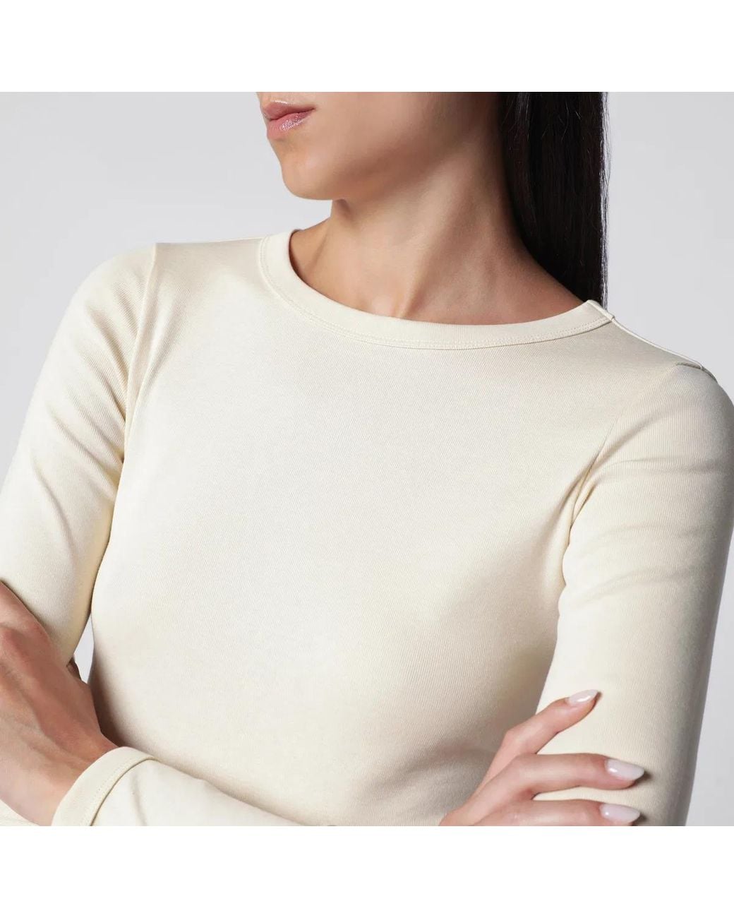 Flore Flore White Max Organic Cotton Long-Sleeve T-Shirt