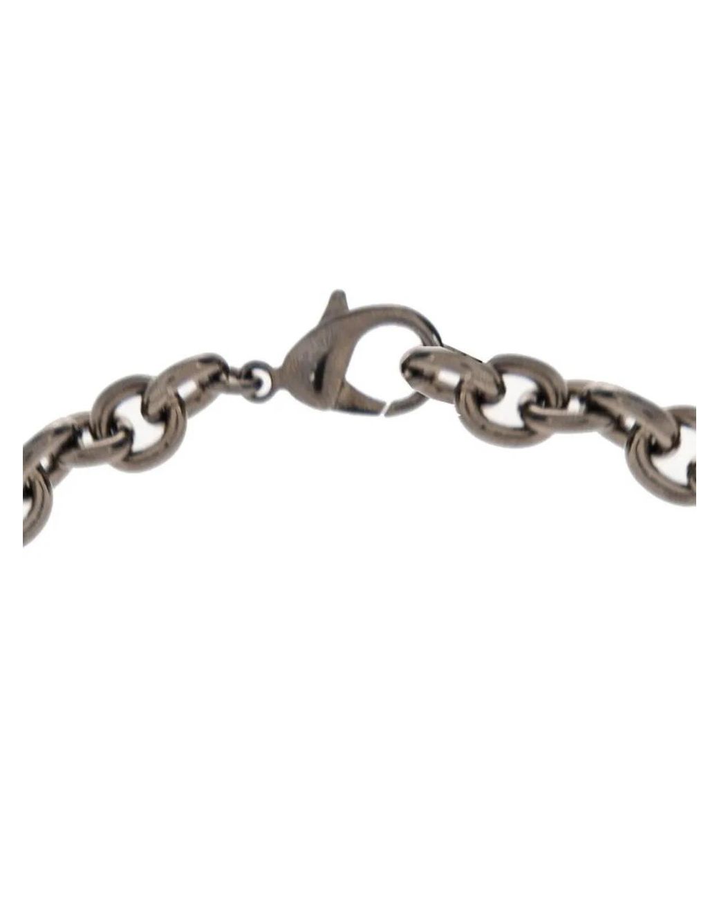 DSquared² Metallic Ceresio 9 Logo Tag Chain Necklace for men