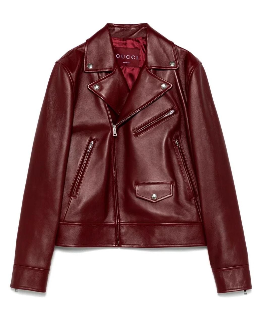 Gucci Red Leather Jacket