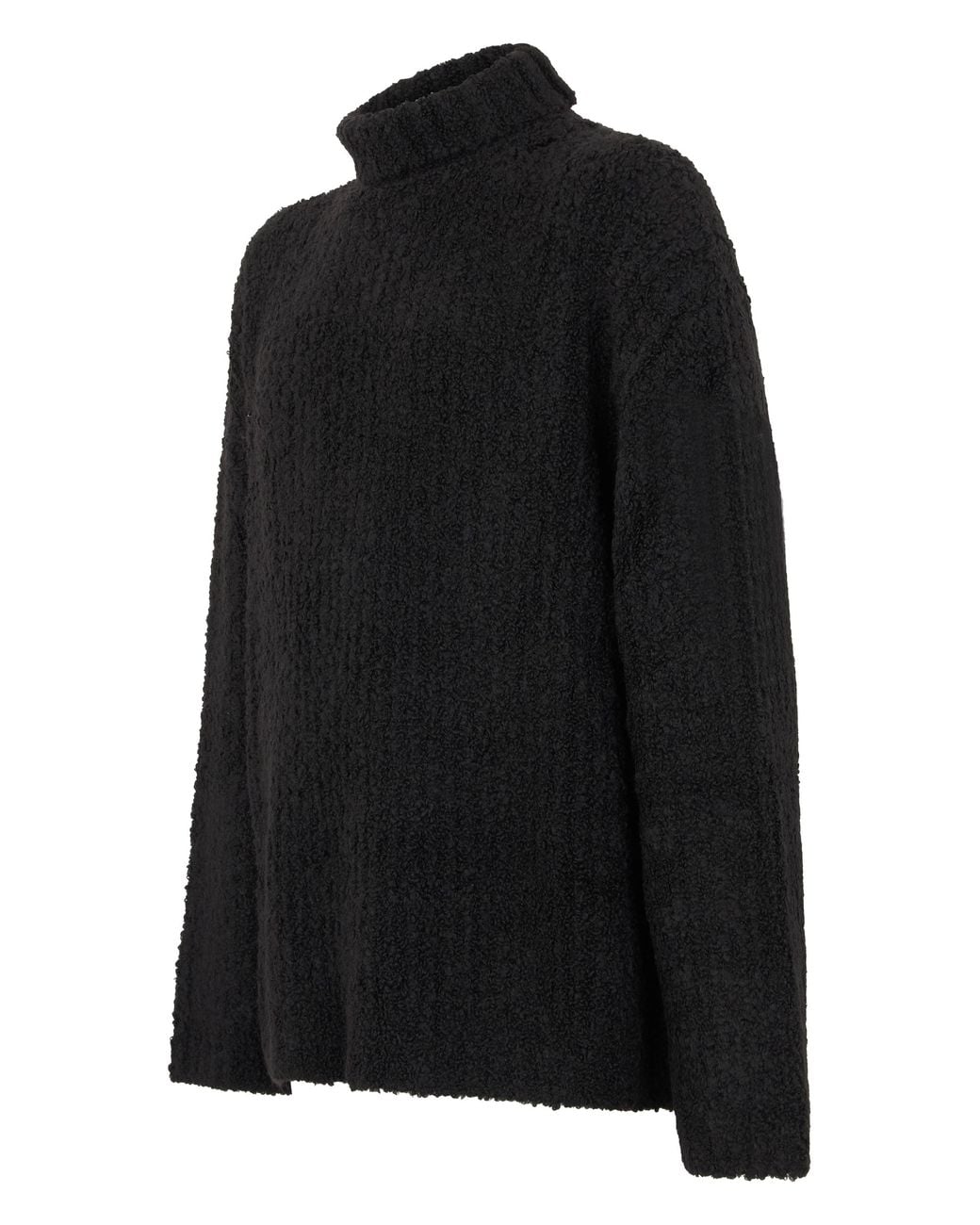 MM6 by Maison Margiela Black High-Neck Sweater for men